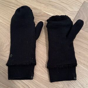 Lululemon Fold Over Fleece Lined Mittens